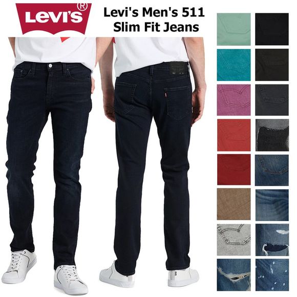 Levi's Men's 511 Slim Fit Jeans Salmon Pink 2308